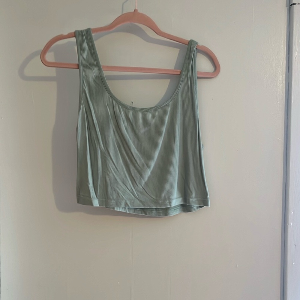 crop top, from shein, size L, sage green